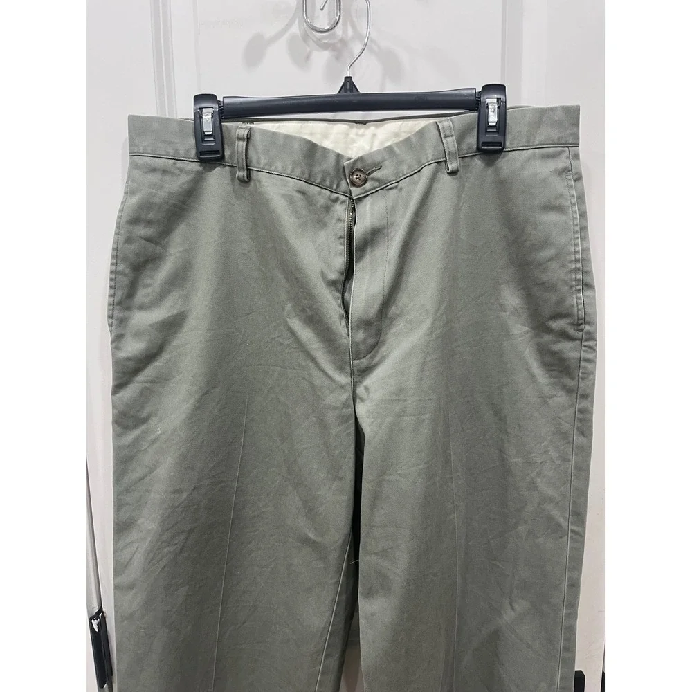 LLBean Natural Fit Pants Khaki Chinos Mens Size 35x30‎ Cotton